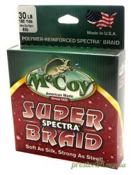 Шнур McCoy Super Spectra Braid Зеленый "Mean Green" 4 Lb, 5,6 кг, 0,08-0,10 мм, 138 м (150yd)